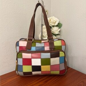 Latico Colorful Patchwork Laptop Bag